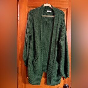Bluivy Forest Green Cardigan